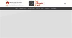 Desktop Screenshot of dogtransportbox.com